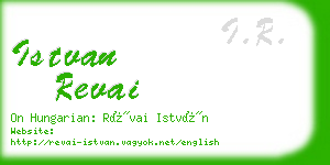 istvan revai business card